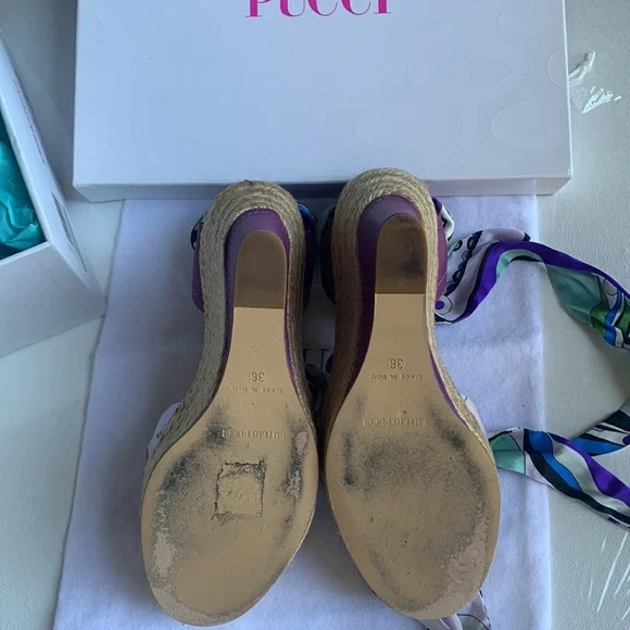 Emilio Pucci wedge sandals - Picture 3 of 10